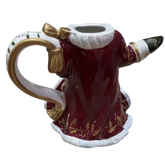 Florida Marketplace Hand-Painted Santa Ceramic Teapot – Christmas - Picture 6 of 9